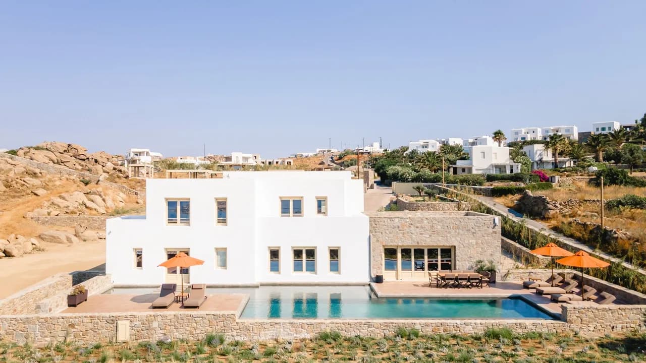 Three Bedroom Mykonos Retreat With Pool