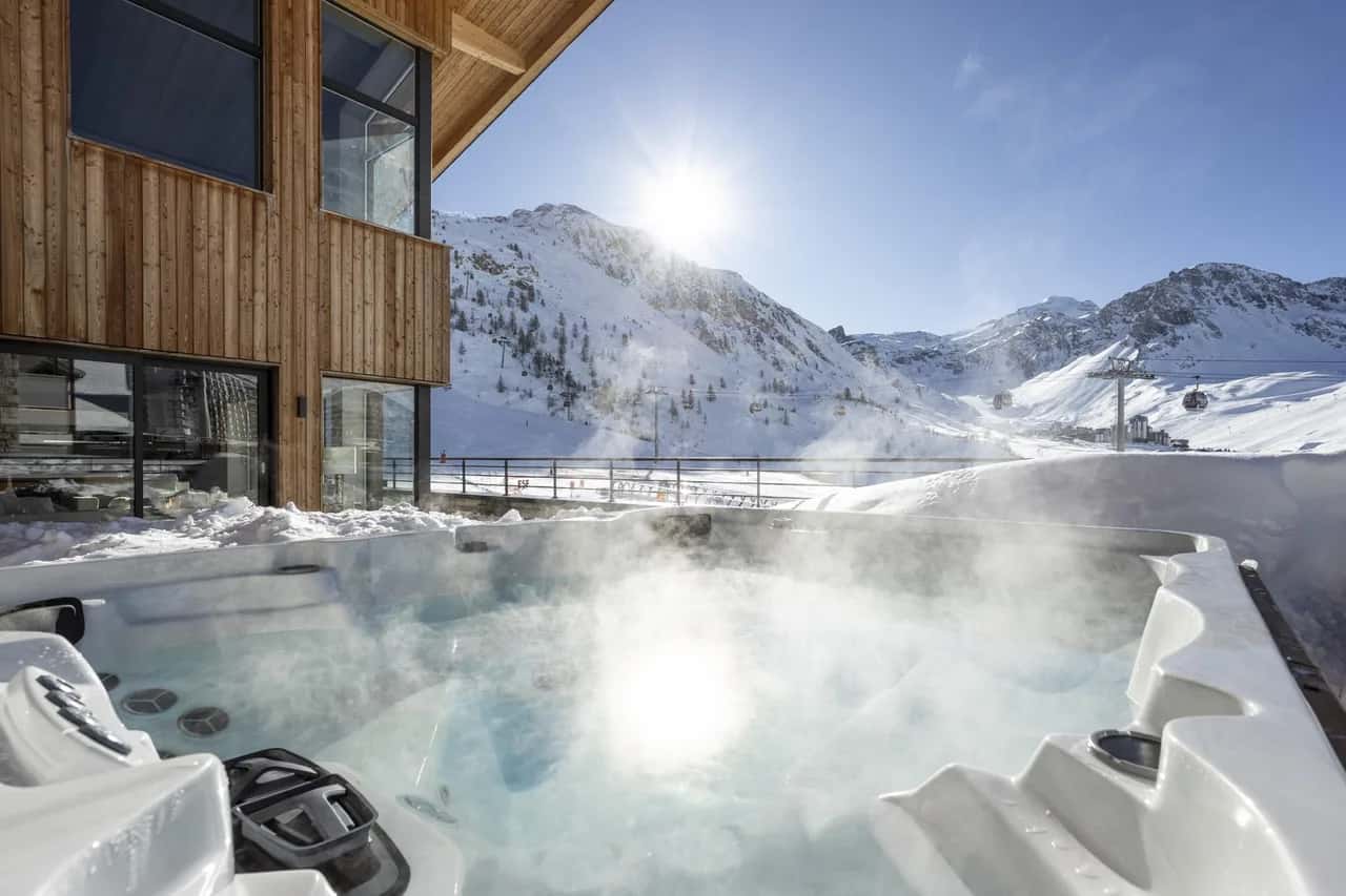 Appartement Spacieux à Tignes avec Jacuzzi Privé