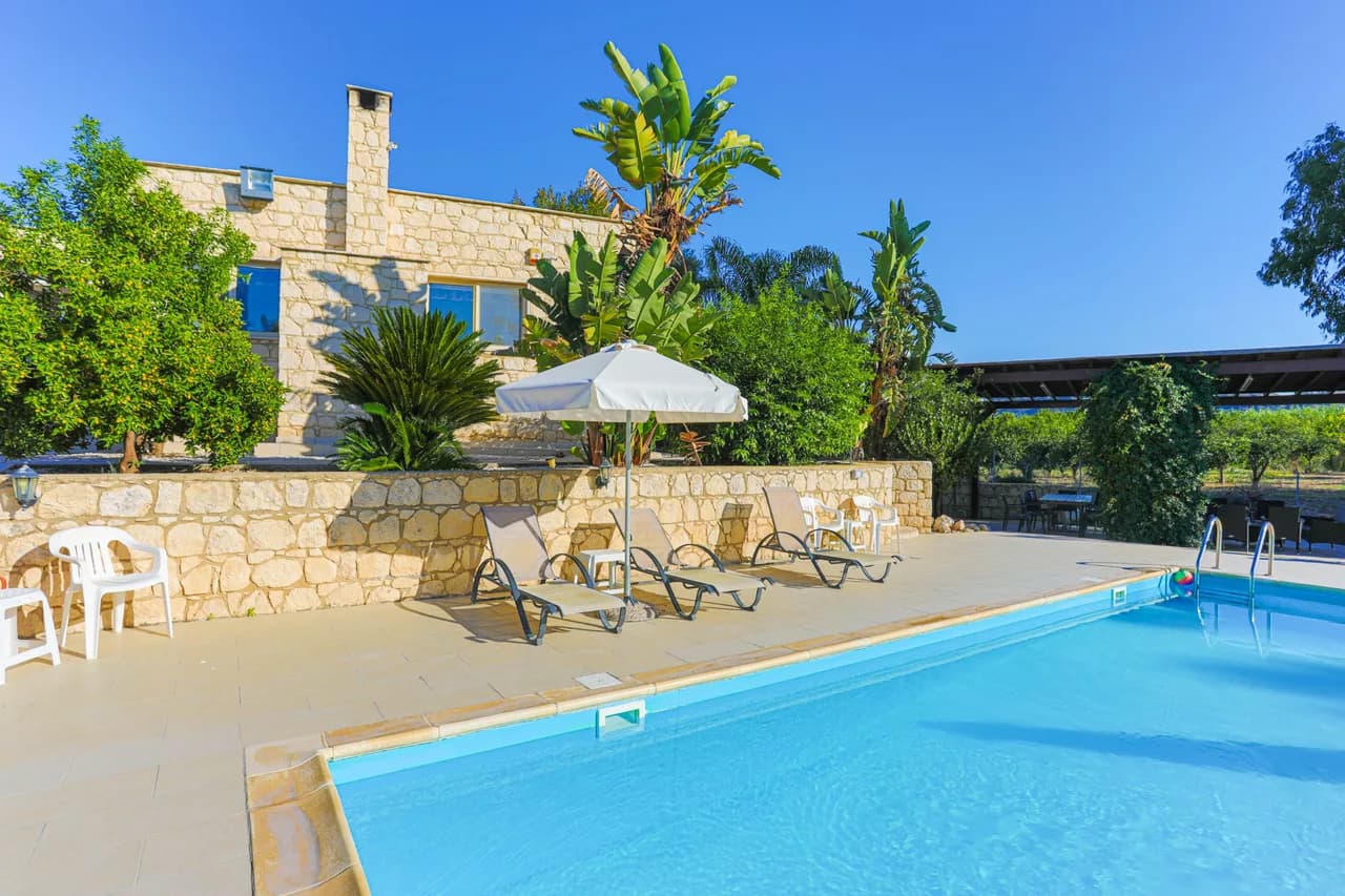 Spacious Garden Villa in Skoulli, Paphos, Cyprus