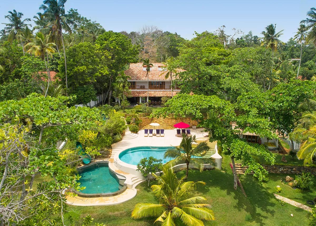 Beachfront Villa with Water Slide in Dickwella