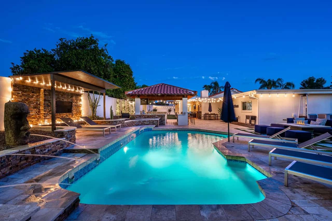 Outdoor retreat, games and fitness room make for Vacation Vibes!