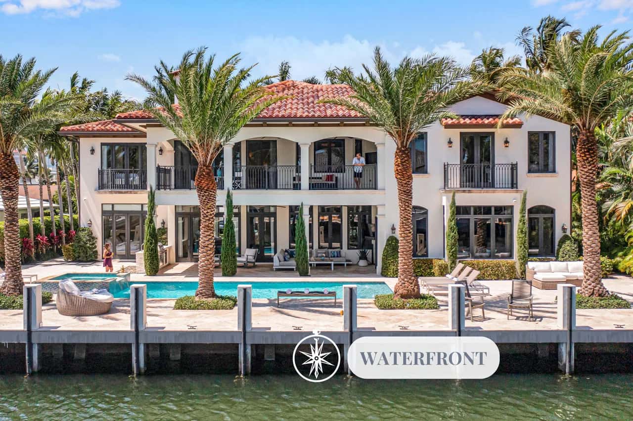 Villa Frente al Agua de Siete Habitaciones en Fort Lauderdale