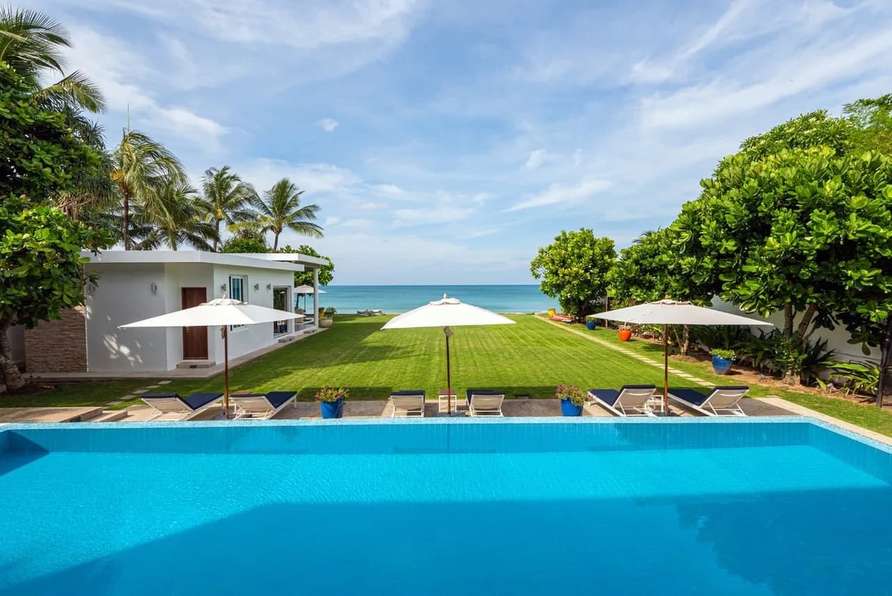 Full-Service Beachfront Villa in Natai, Thailand