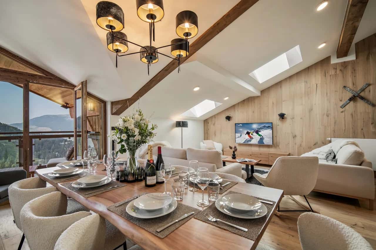 Penthouse de Lujo con Vista a la Montaña en Courchevel
